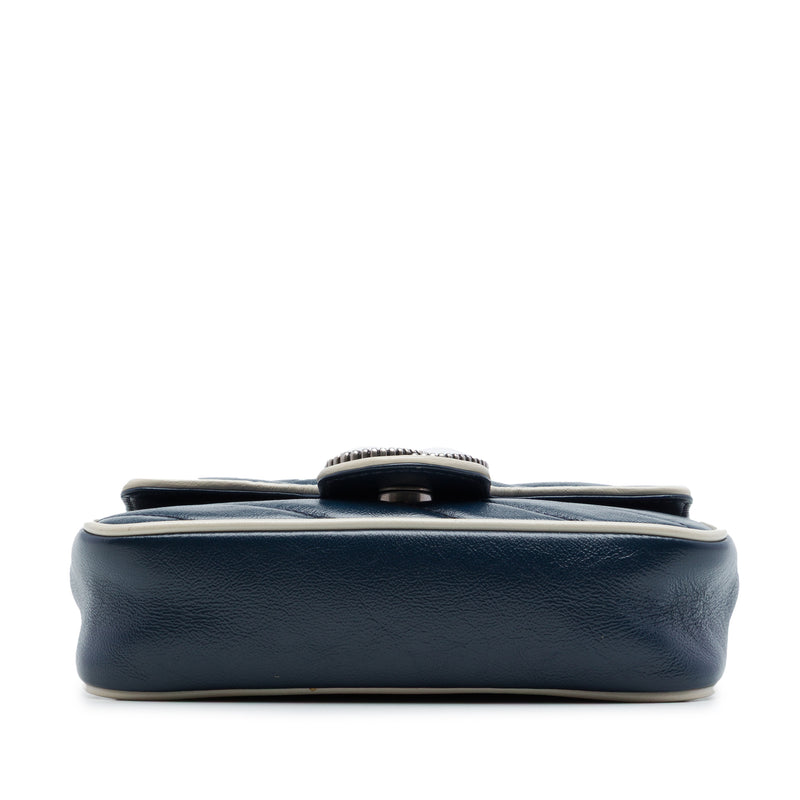 Super Mini GG Marmont Matelasse Leather Torchon Flap Crossbody - Image 3