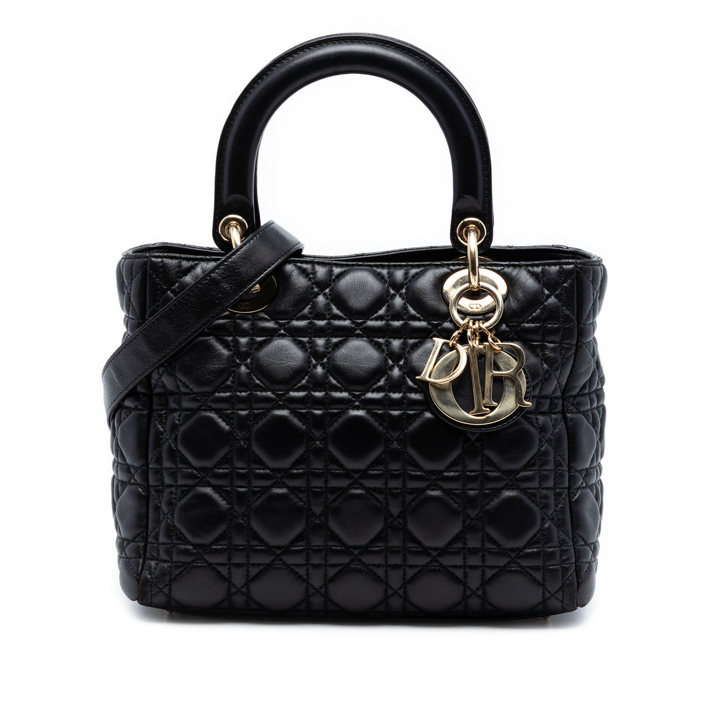 Medium Lambskin Cannage Lady Dior - Image 1