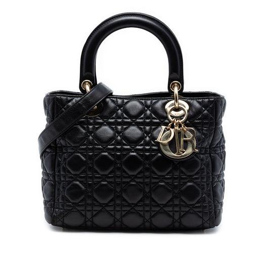 Medium Lambskin Cannage Lady Dior - Image 1