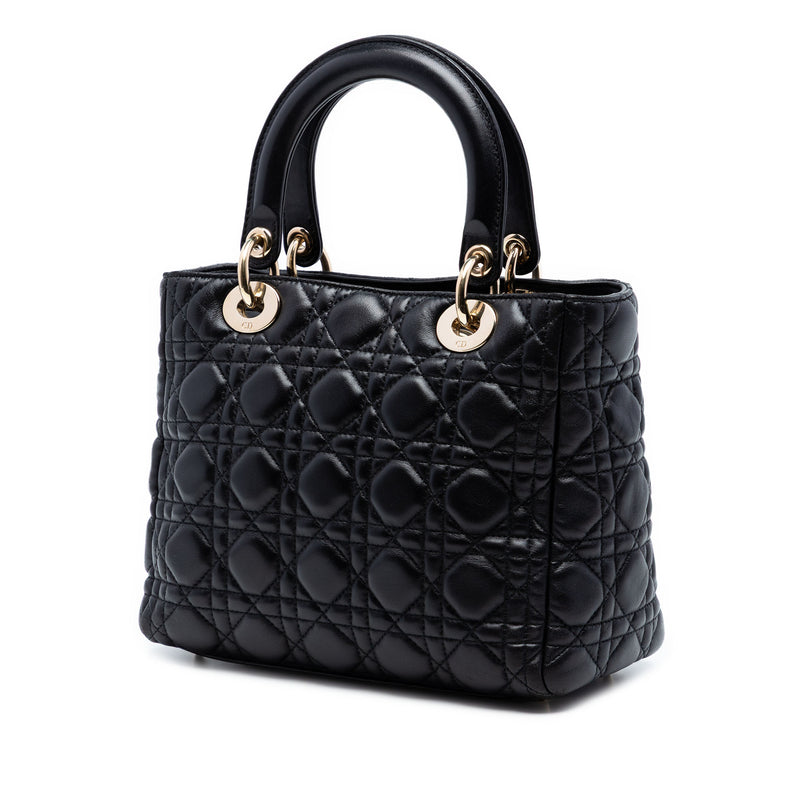 Medium Lambskin Cannage Lady Dior - Image 2