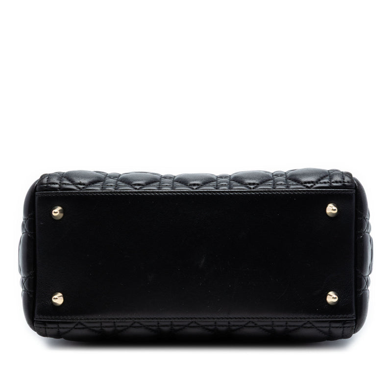Medium Lambskin Cannage Lady Dior - Image 3