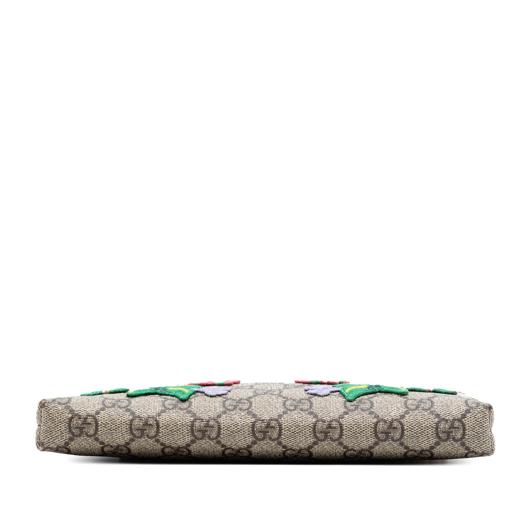 GG Supreme Embroidered Flower Chain Pochette - Image 3