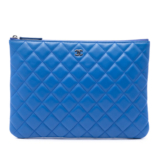 Medium Quilted Lambskin O Case Clutch - Image 1