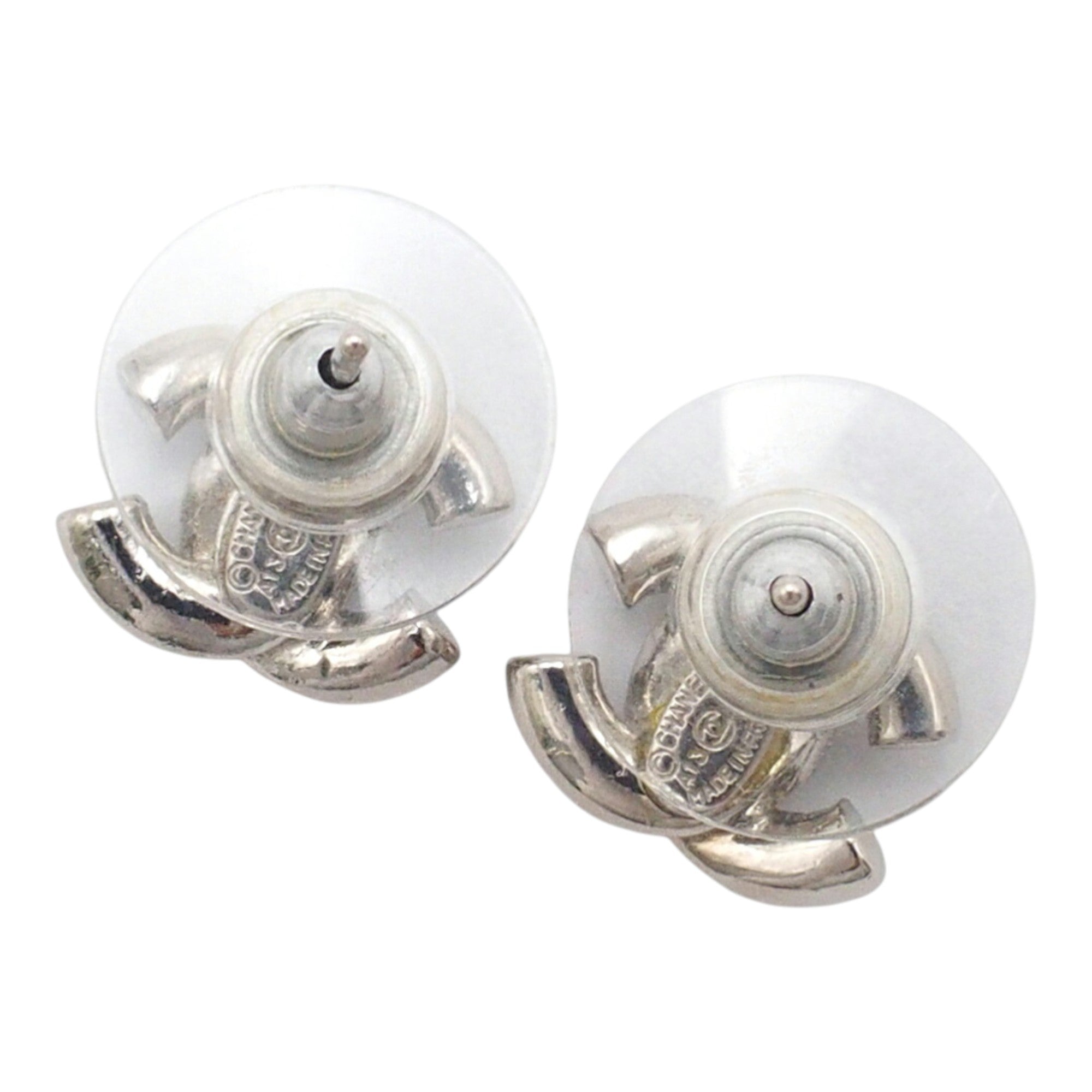 CC Plated Brass Strass Push Back Earrings - Image 2