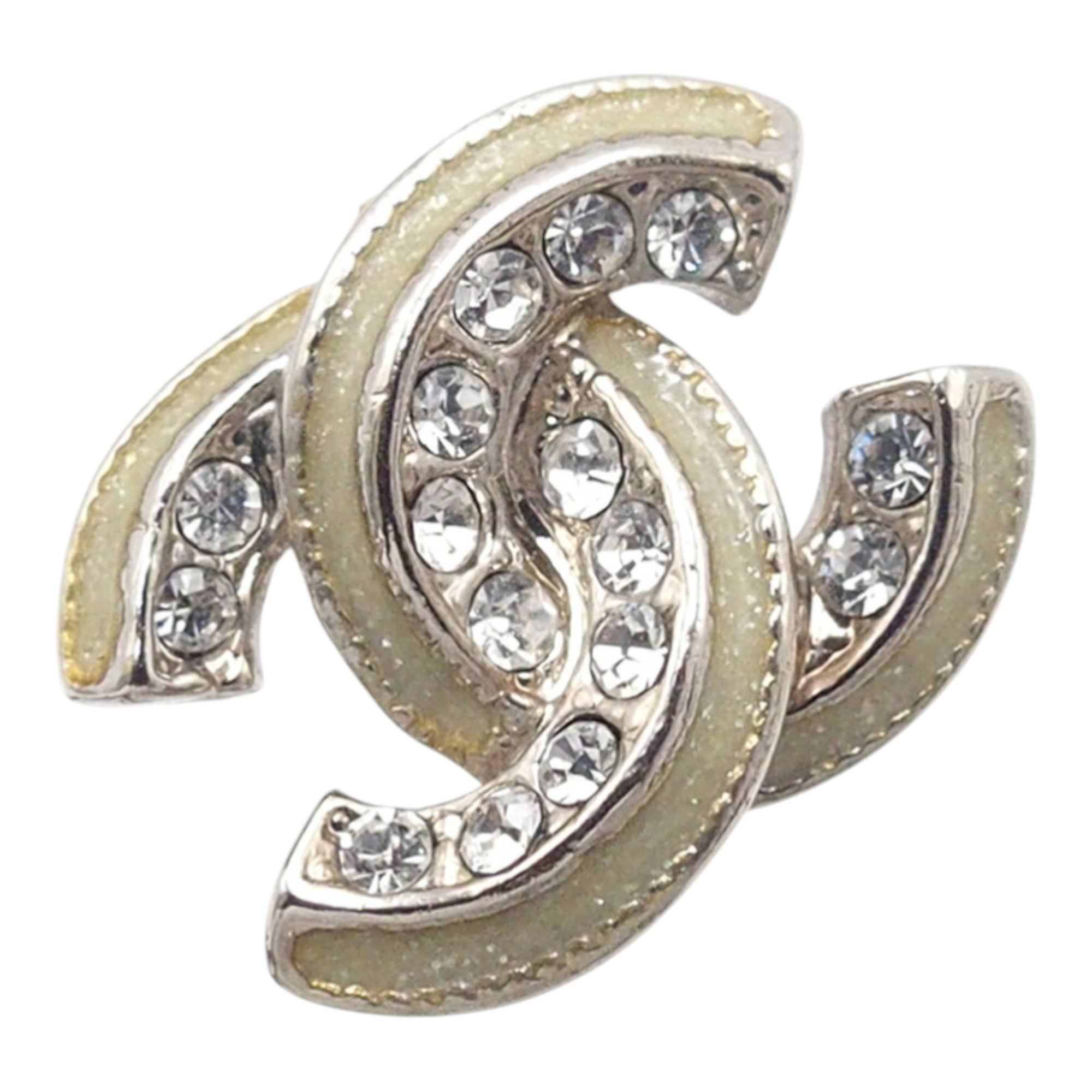 CC Plated Brass Strass Push Back Earrings - Image 3