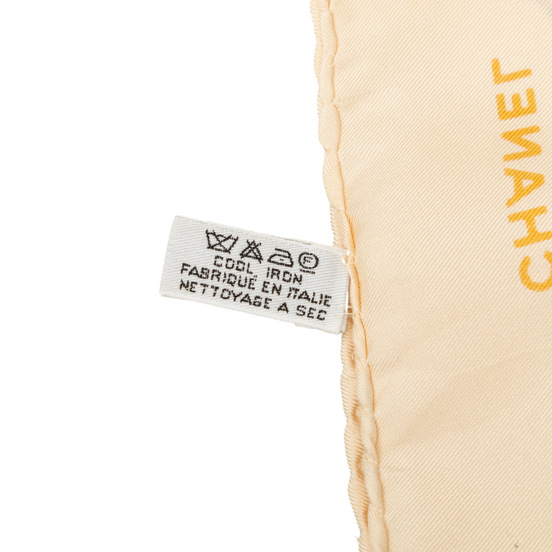 CC Medallion Chain Printed Silk Scarf - Image 3