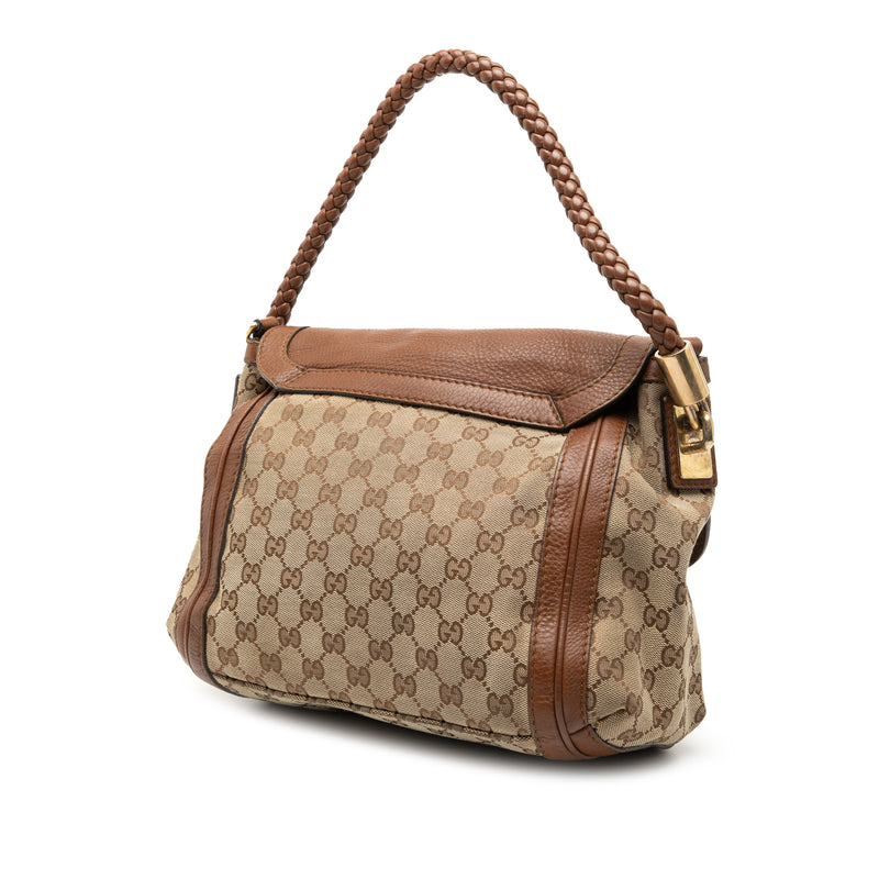 GG Canvas Bella Flap Satchel - Image 2