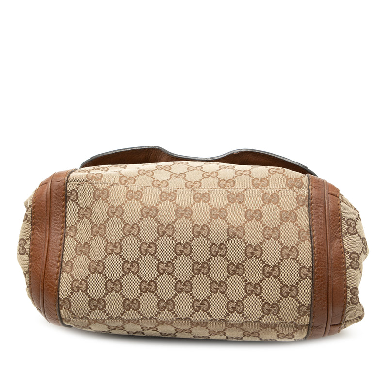 GG Canvas Bella Flap Satchel - Image 3