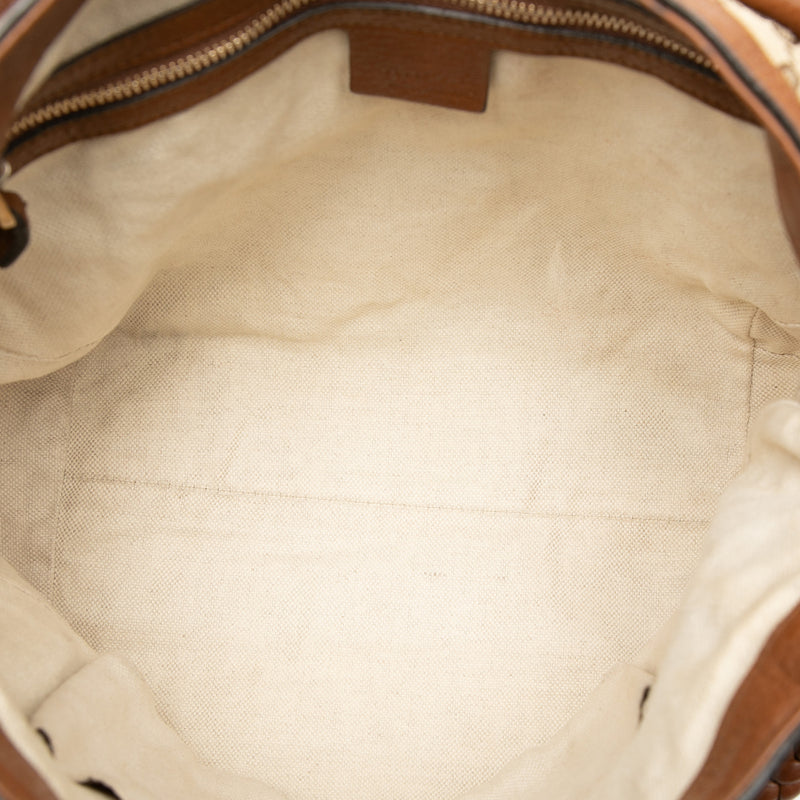 GG Canvas Bella Flap Satchel - Image 4