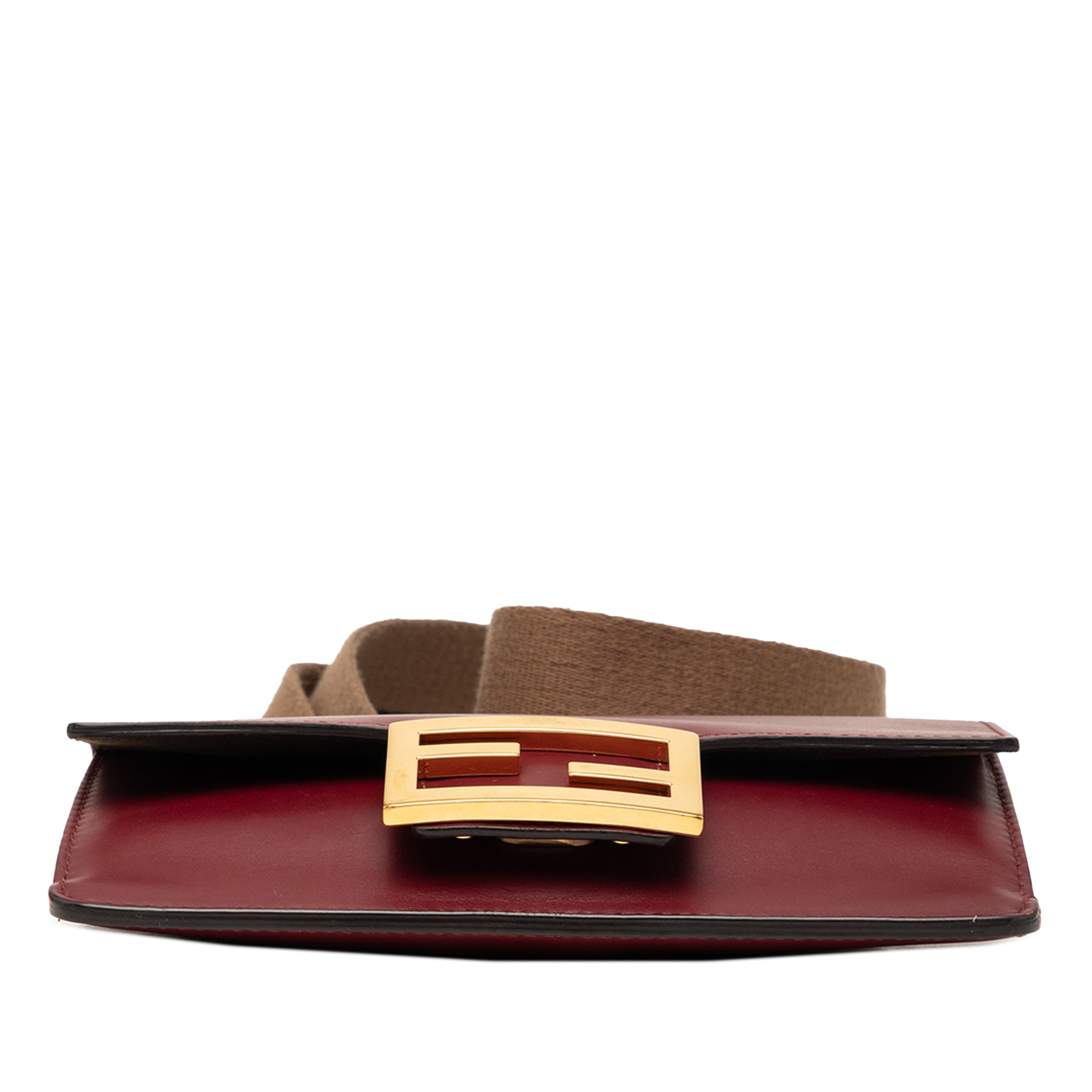 Mini Leather Flat Baguette Crossbody - Image 3