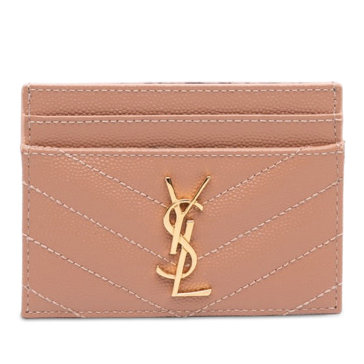 Chevron Grain de Poudre Cassandre Card Holder - Image 1