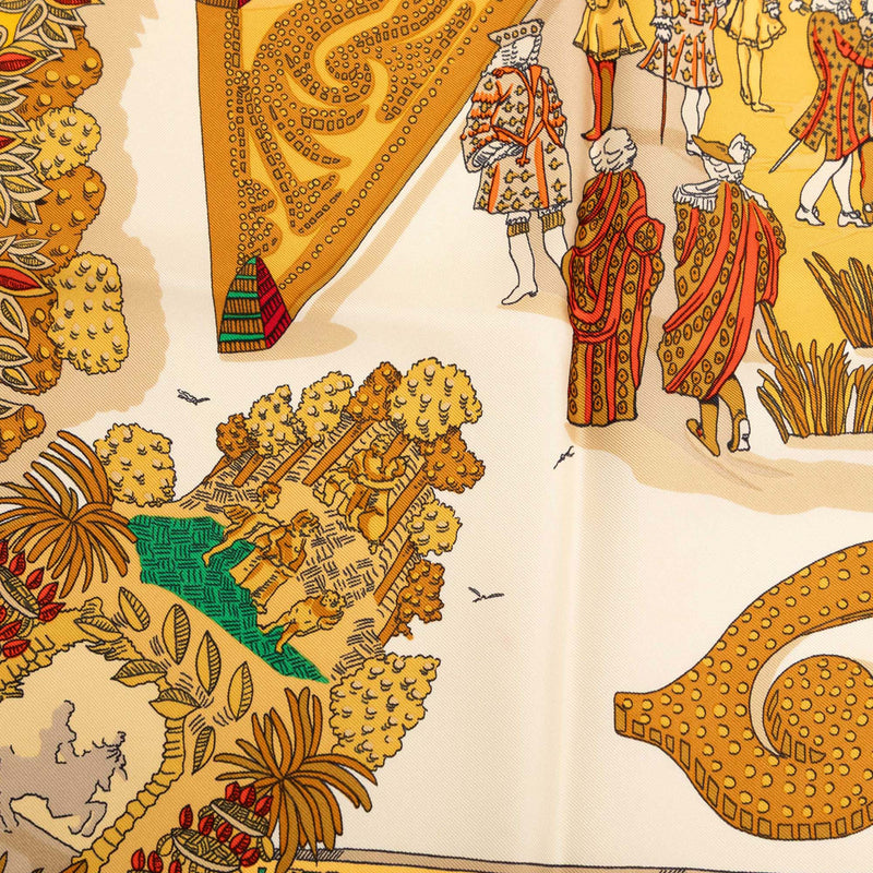 Le Paradis du Roy Silk Scarf 90 - Image 3