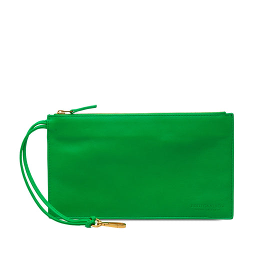 Leather Zipped Pocket Pouch - Image 1