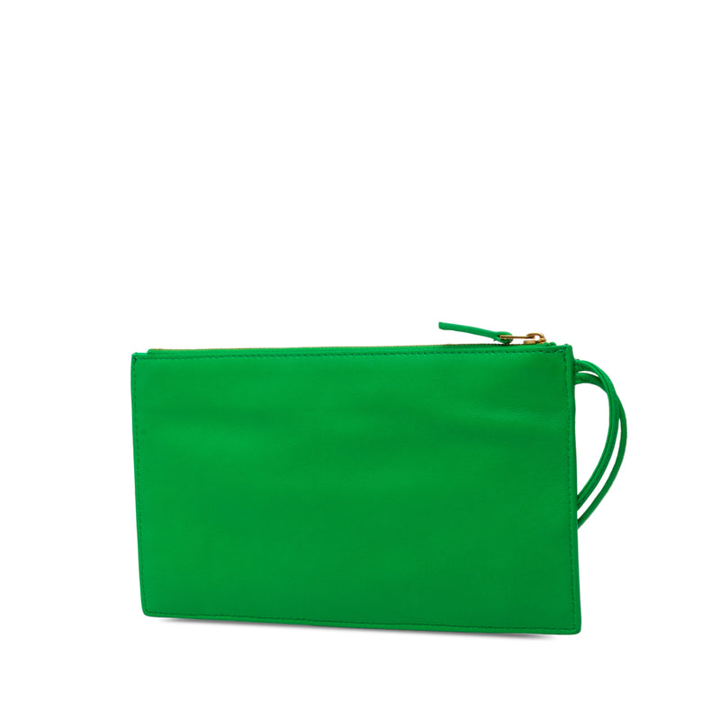Leather Zipped Pocket Pouch - Image 2