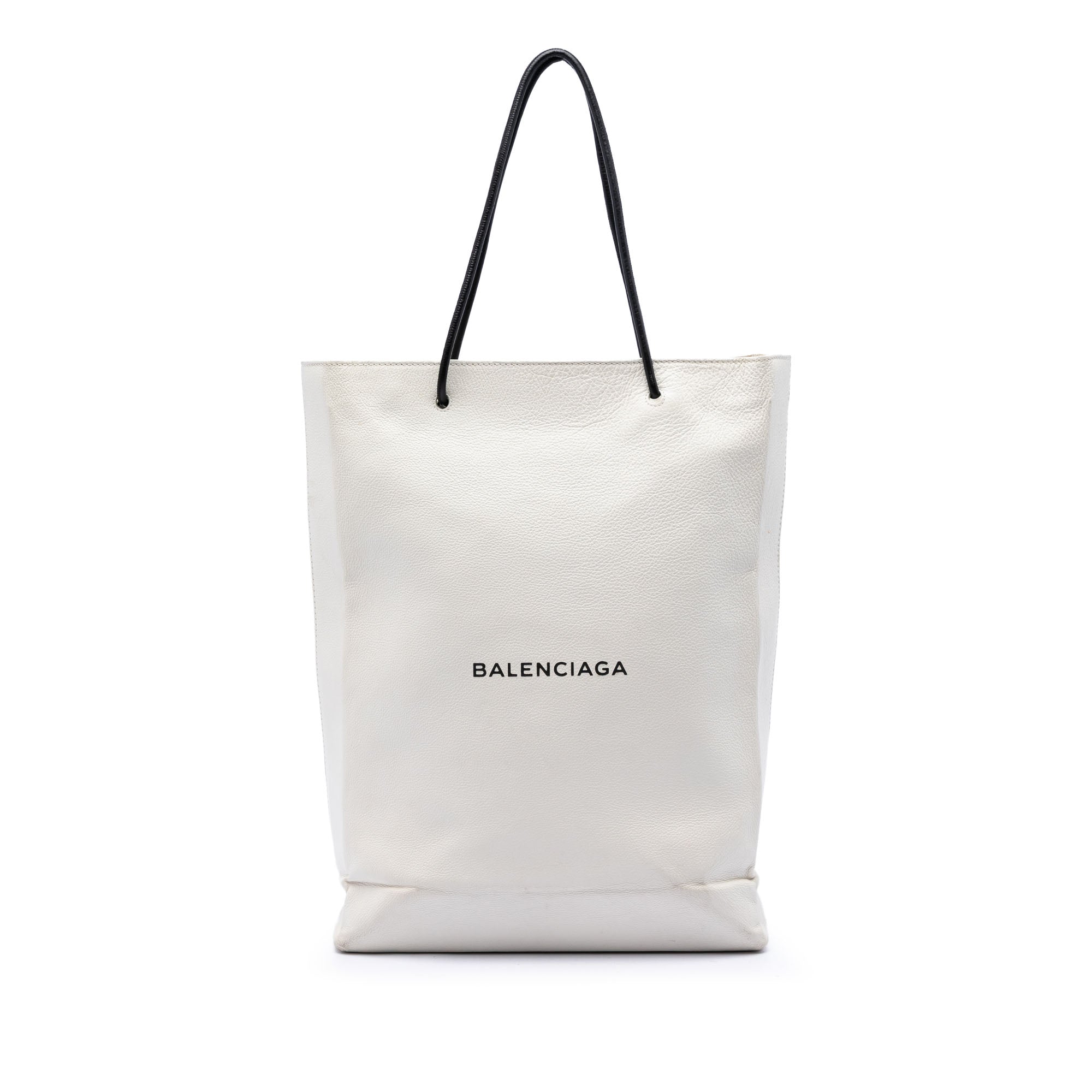 Large Calfskin Logo North South Shopping Tote - Image 1