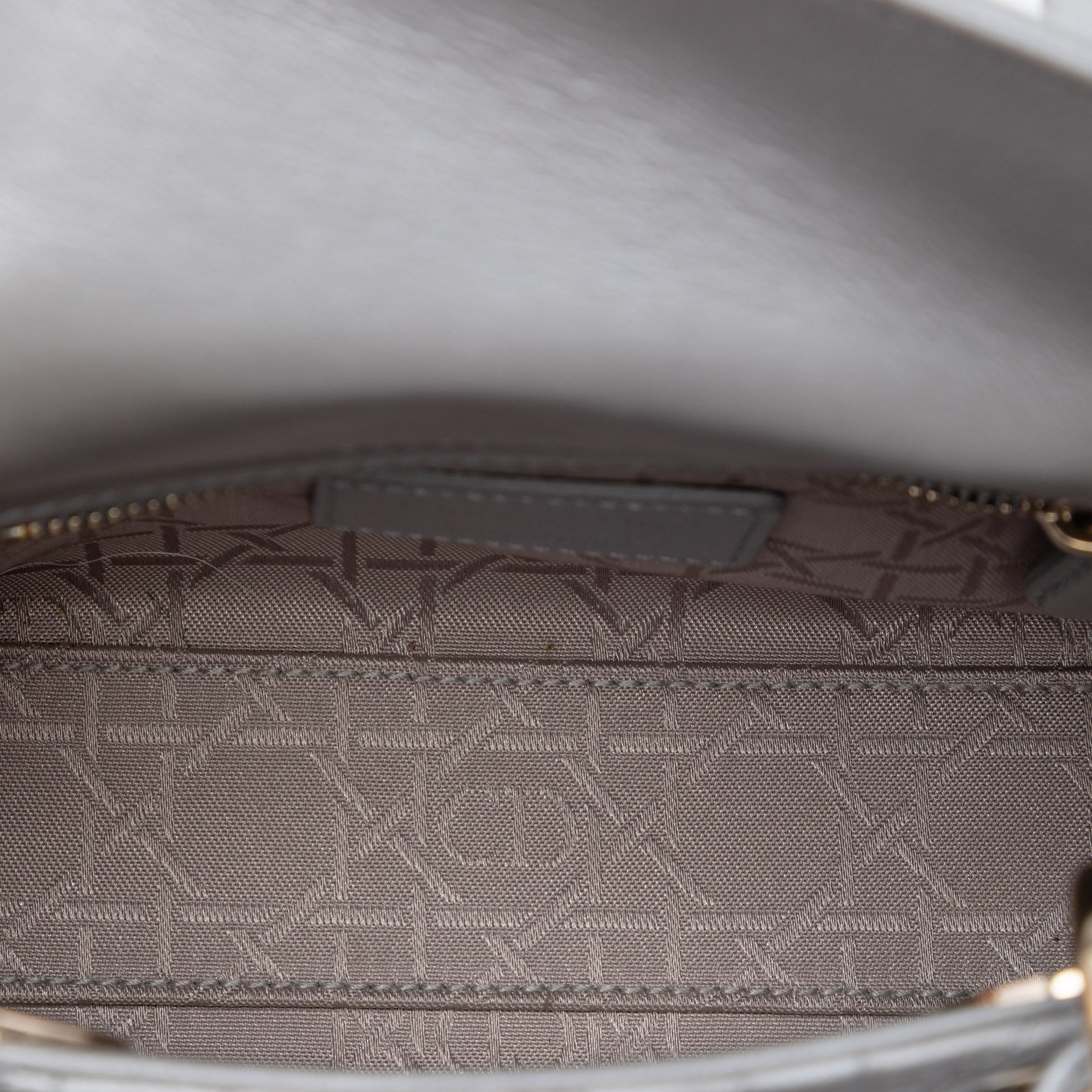 Mini Metallic Lambskin Cannage Lady Dior - Image 4