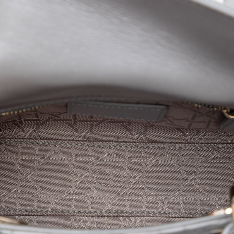 Mini Metallic Lambskin Cannage Lady Dior - Image 4