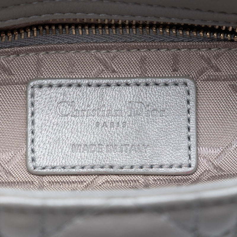 Mini Metallic Lambskin Cannage Lady Dior - Image 5