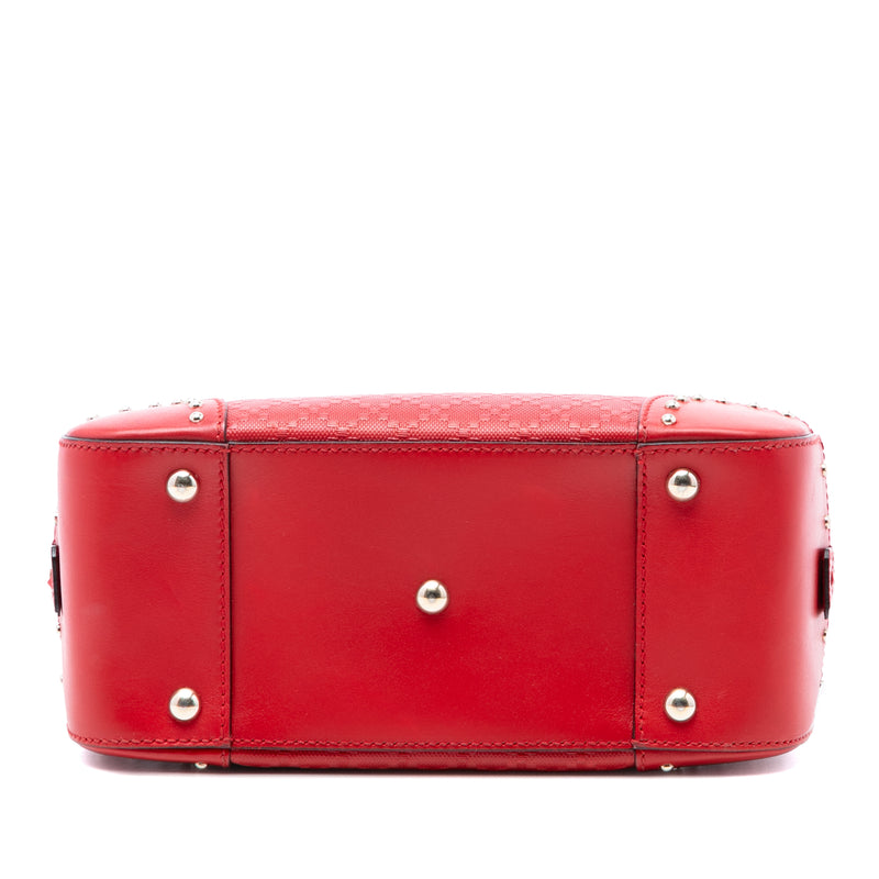 Diamante Bright Leather Satchel - Image 3