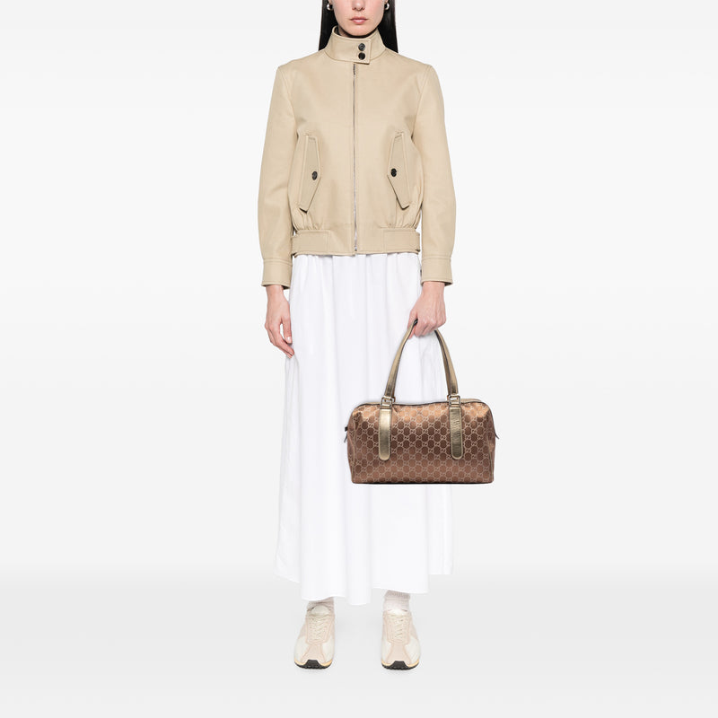 GG Satin Boston Bag - Image 5