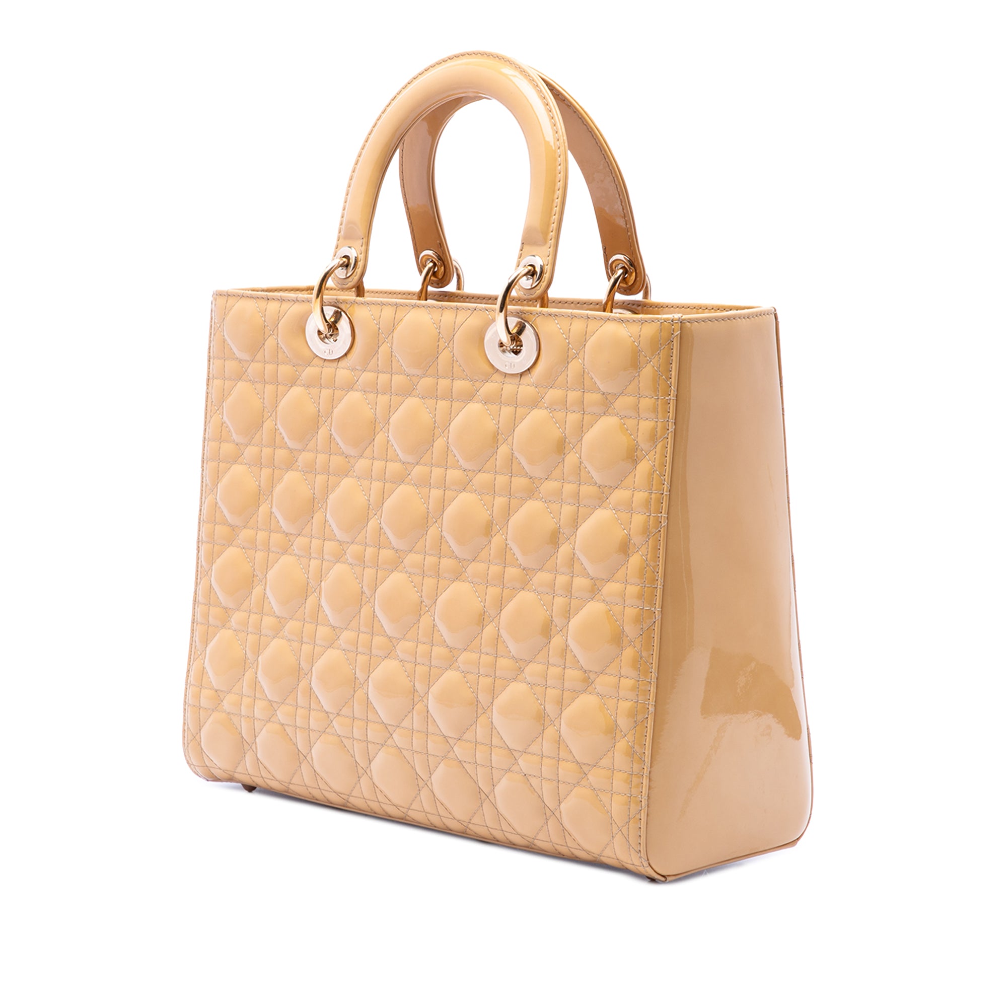 Large Patent Cannage Lady Dior - Image 2