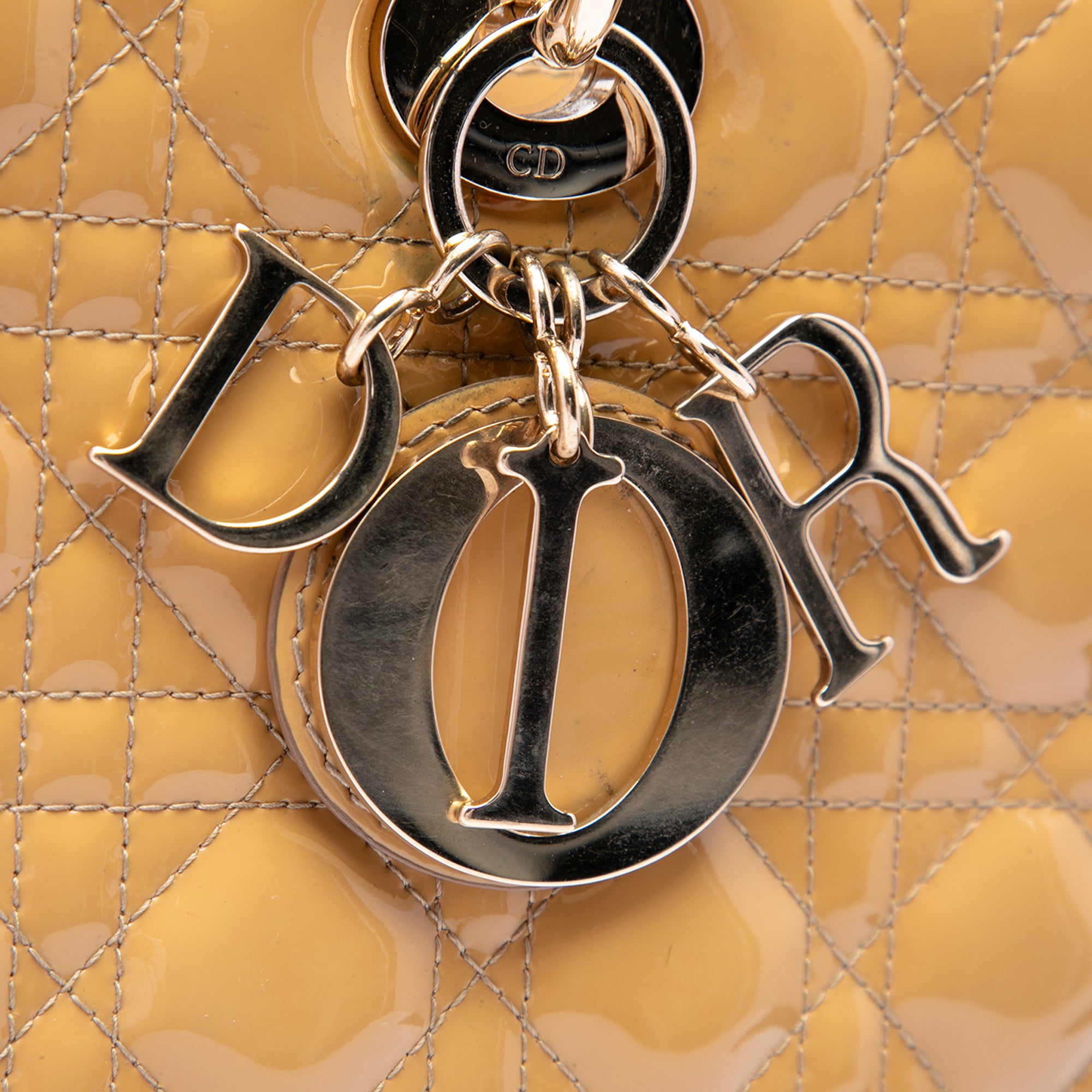 Large Patent Cannage Lady Dior - Image 5