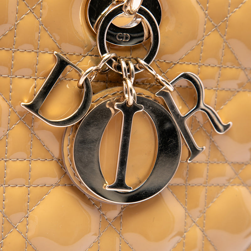 Large Patent Cannage Lady Dior - Image 5