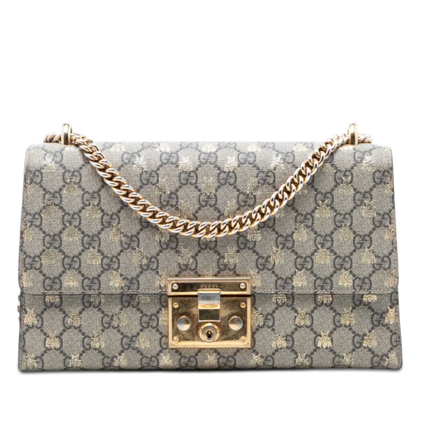 Medium GG Supreme Bee Padlock Shoulder Bag - Image 1