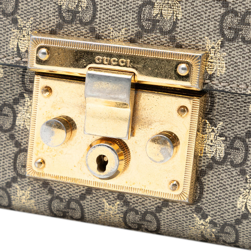 Medium GG Supreme Bee Padlock Shoulder Bag - Image 6