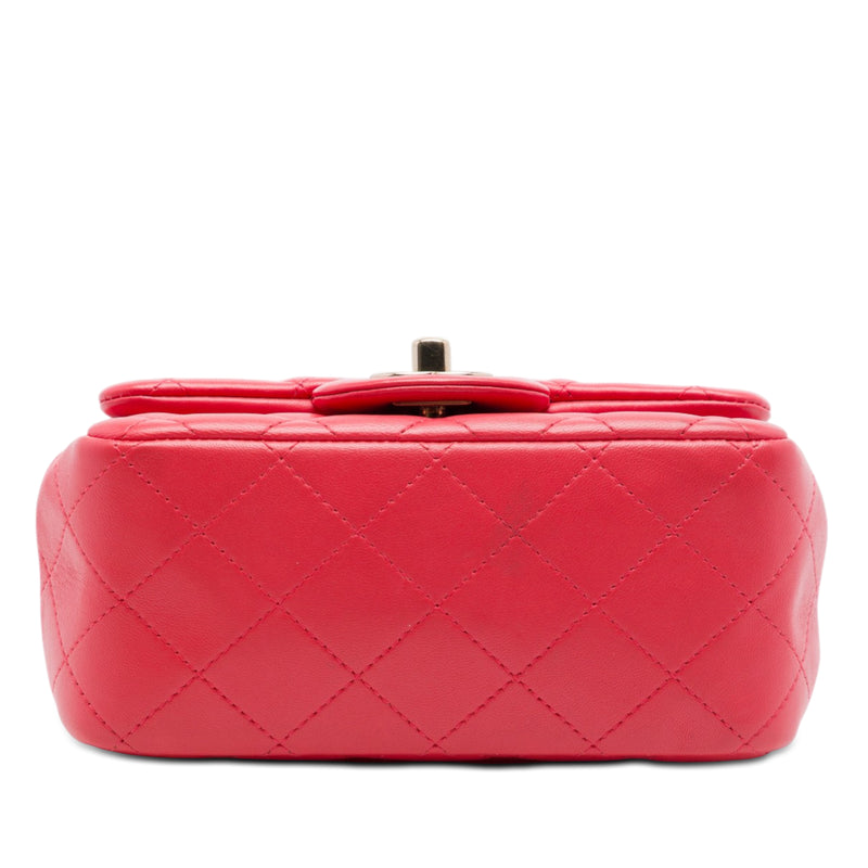 Mini Square Classic Lambskin Single Flap - Image 3