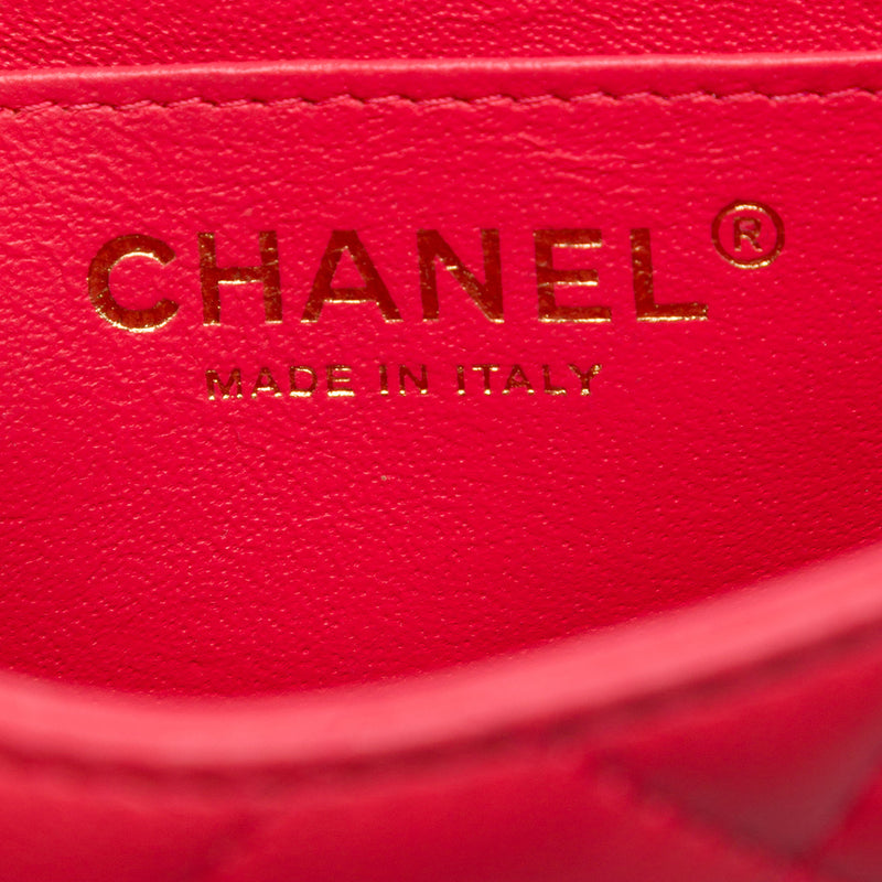Mini Square Classic Lambskin Single Flap - Image 5