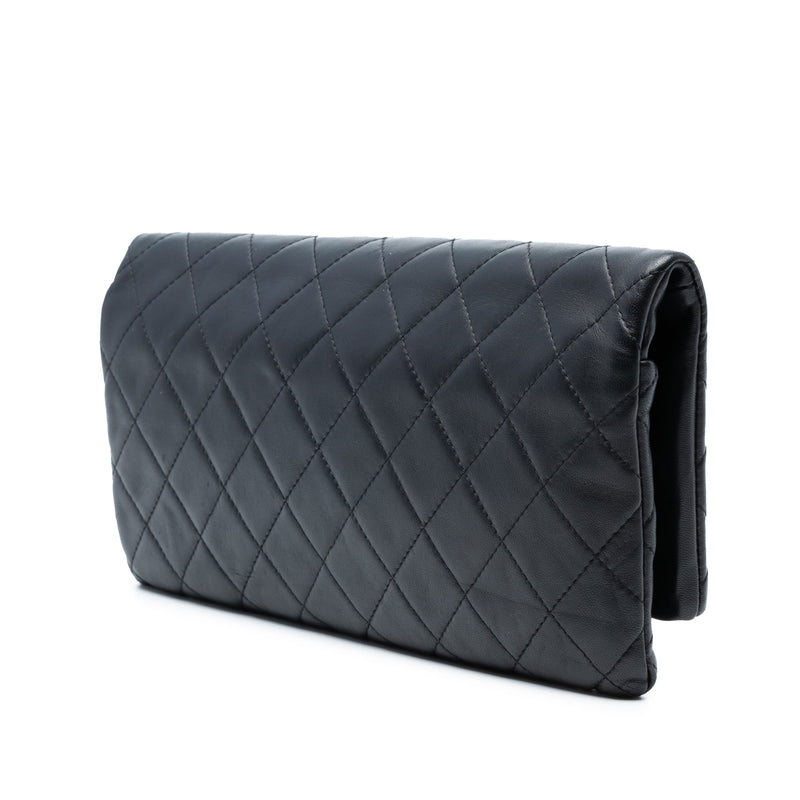 Quilted Lambskin CC Beauty Foldover Clutch - Image 2