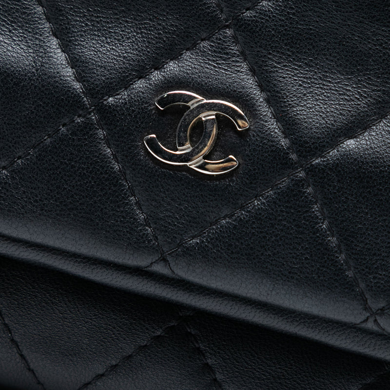 Quilted Lambskin CC Beauty Foldover Clutch - Image 6