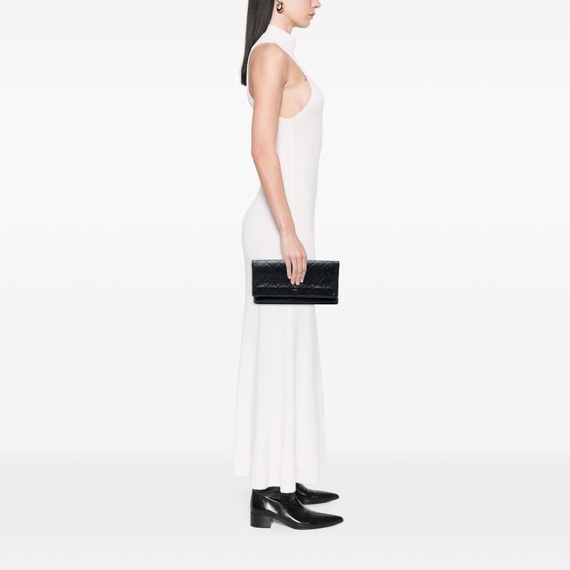 Quilted Lambskin CC Beauty Foldover Clutch - Image 7