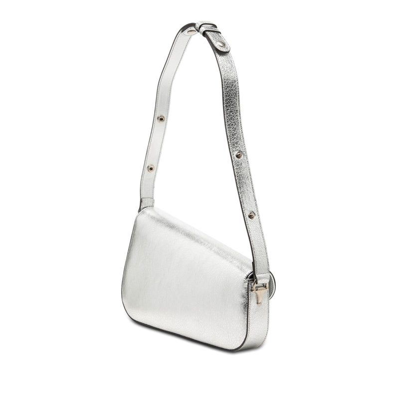 Metallic Textured Calfskin Asymmetric Horsebit 1955 Shoulder Bag - Image 2