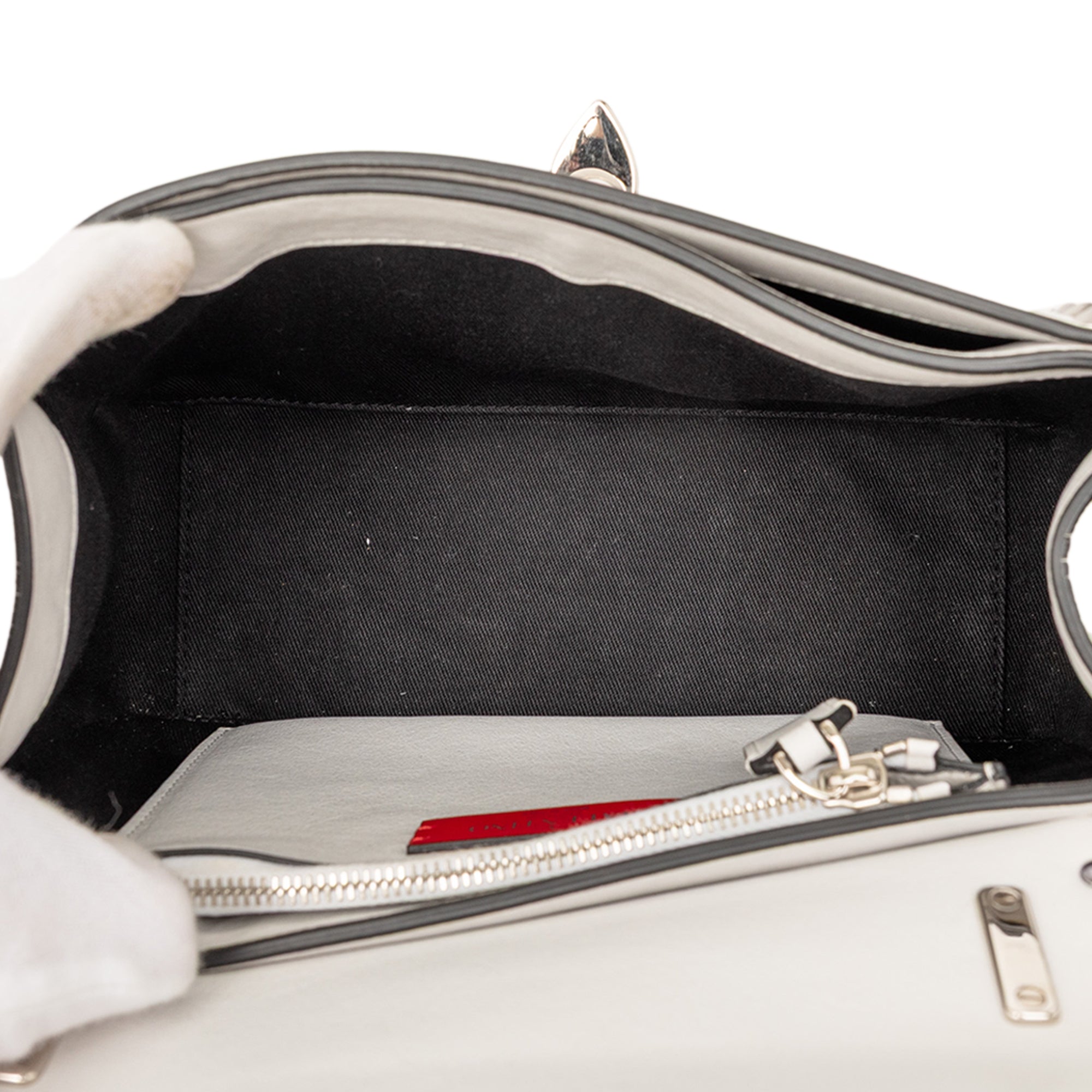 Leather Rockstud Flip Lock Crossbody - Image 4