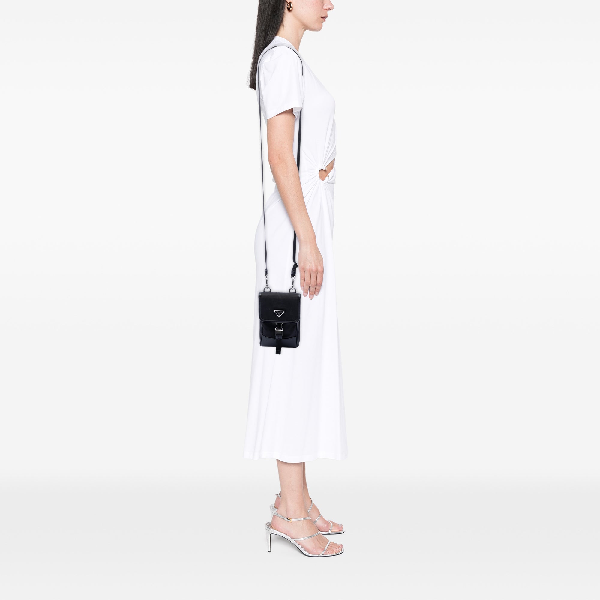 Saffiano Trimmed Re Nylon Phone Case - Image 6