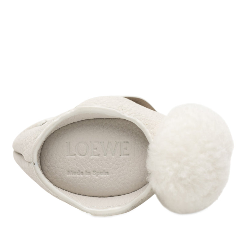 Pebbled Calfskin Bunny Bag Charm Coin Pouch - Image 3