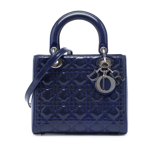 Medium Patent Cannage Lady Dior - Image 1