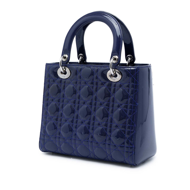 Medium Patent Cannage Lady Dior - Image 2