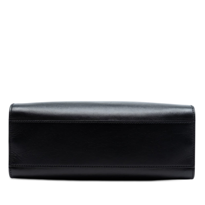 Small Leather Bamboo Nymphaea Web Satchel - Image 3