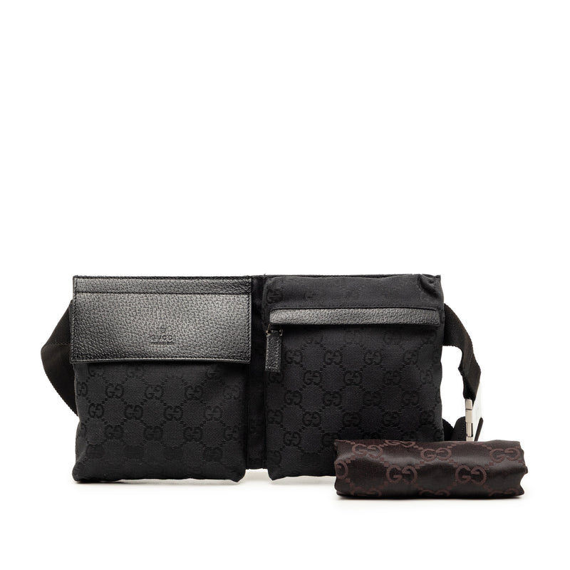 GG Canvas Double Pocket Belt Bag - Image 10