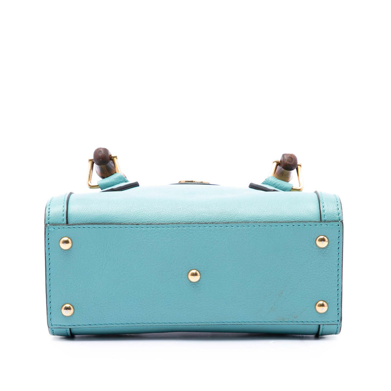 Mini Calfskin Bamboo Diana Satchel - Image 3