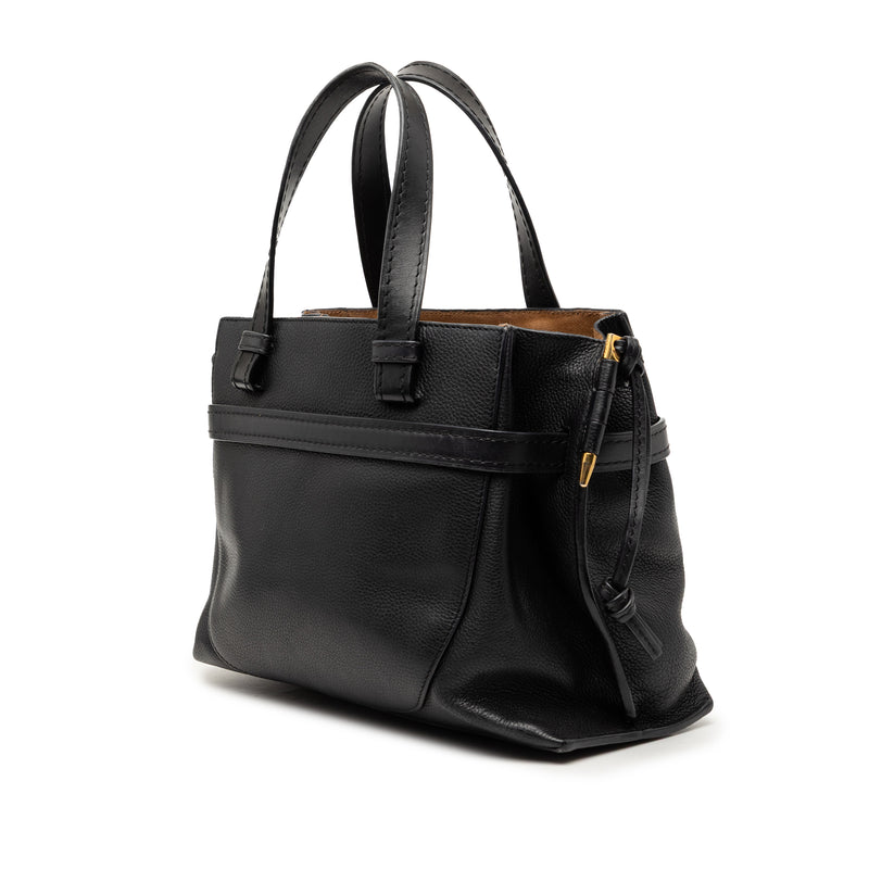 Small Leather Gate Top Handle Bag - Image 2