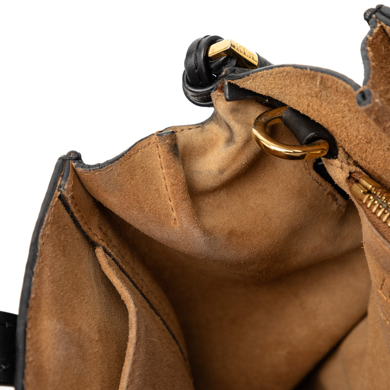Small Leather Gate Top Handle Bag - Image 7