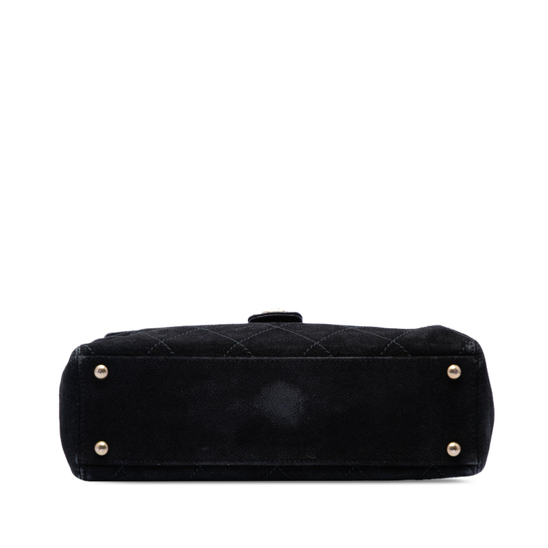 CC Quilted Suede Wild Stitch Flap - Image 3