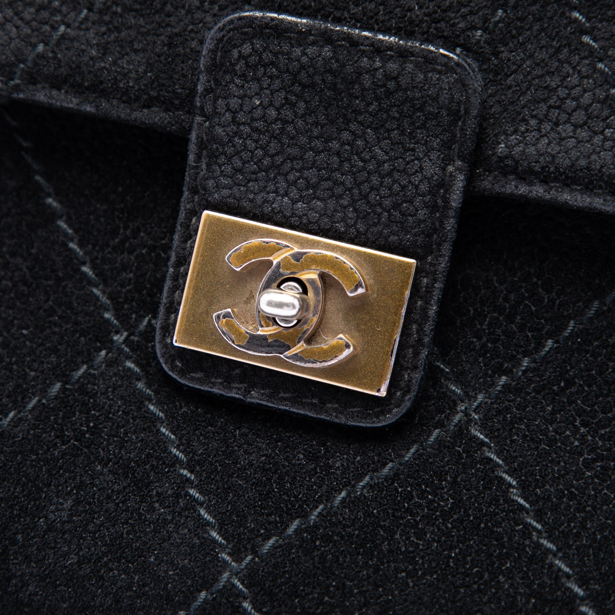 CC Quilted Suede Wild Stitch Flap - Image 5