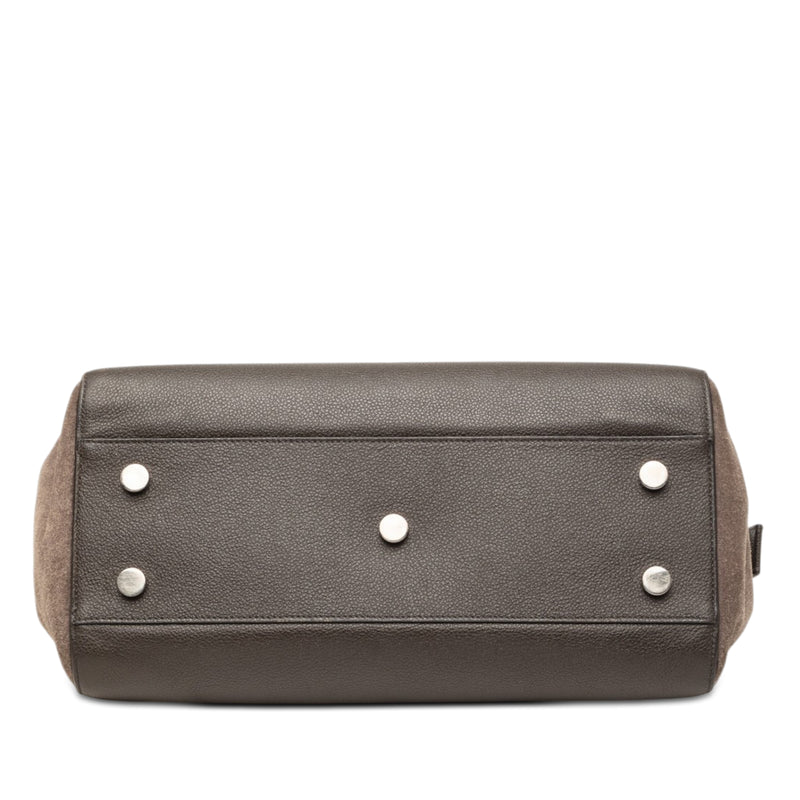 Small Leather and Suede Rive Gauche Cabas Tote - Image 3