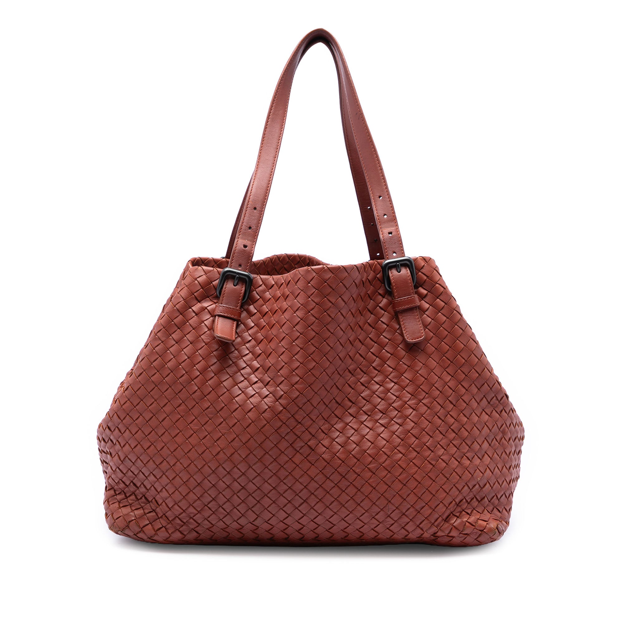 Large Nappa Intrecciato Cesta Tote - Image 1