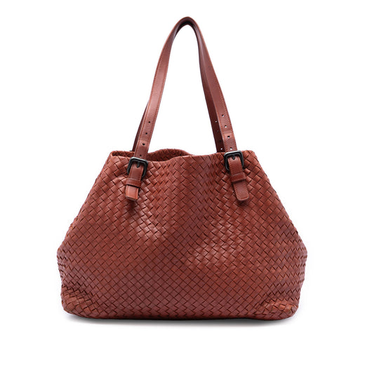 Large Nappa Intrecciato Cesta Tote - Image 1